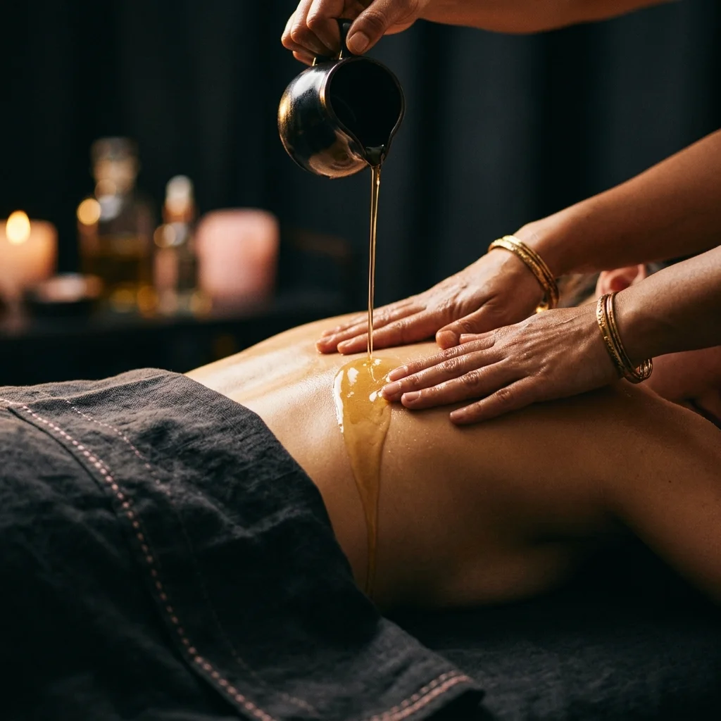 Hot Oil Massage therapy at A Luxury Spa