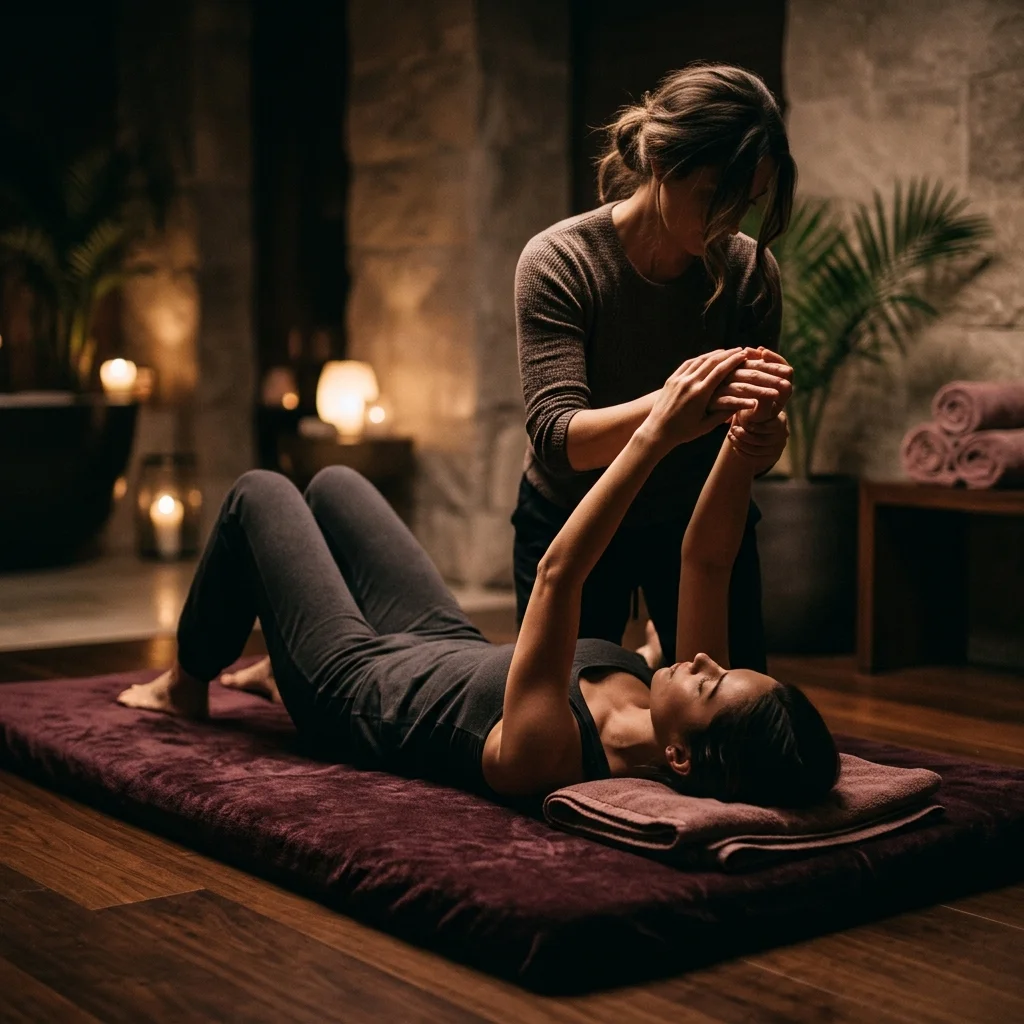 Thai Yoga Massage assisted stretch
